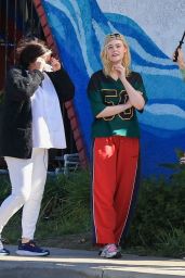 Elle Fanning Films "Margot’s Got Money Troubles" in LA