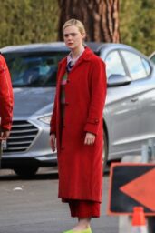 Elle Fanning Films "Margot’s Got Money Troubles" in LA