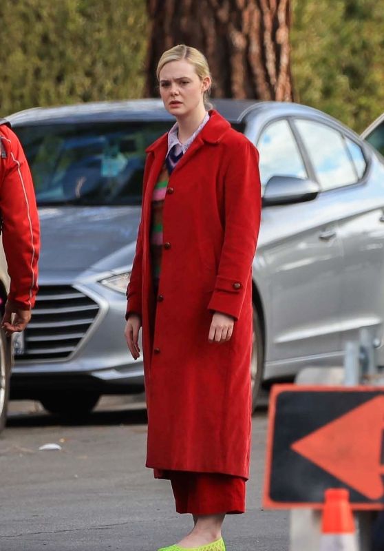 Elle Fanning Films "Margot’s Got Money Troubles" in LA