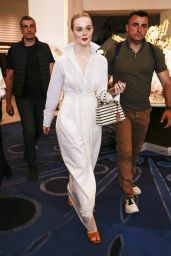 Elle Fanning Max Mara Shirtdress Cannes 2025 Style Reveal