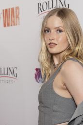 Ellie Bamber Attends Words of War Premiere in NYC