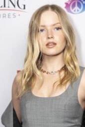 Ellie Bamber Attends Words of War Premiere in NYC