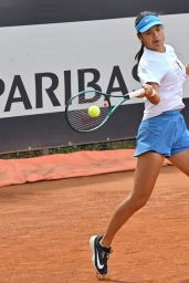 Emma Raducanu Practices at Italian Open Rome May 2025