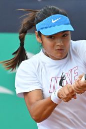 Emma Raducanu Practices at Italian Open Rome May 2025