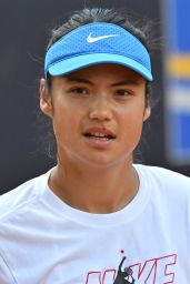 Emma Raducanu Practices at Italian Open Rome May 2025