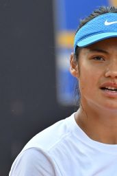 Emma Raducanu Practices at Italian Open Rome May 2025