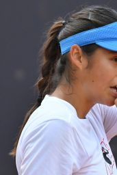 Emma Raducanu Practices at Italian Open Rome May 2025