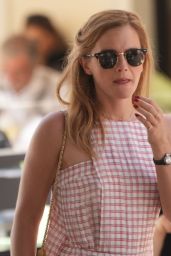 Emma Watson Wears Chanel Plaid Dress at Cannes 2025