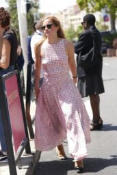 Emma Watson Wears Chanel Plaid Dress at Cannes 2025