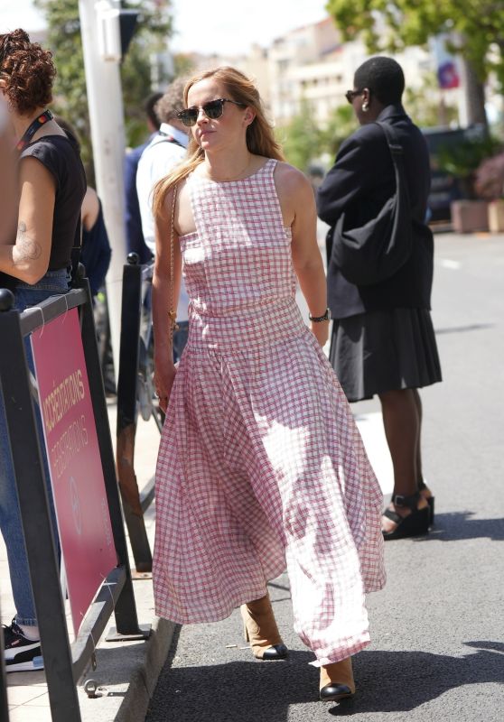Emma Watson Wears Chanel Plaid Dress at Cannes 2025
