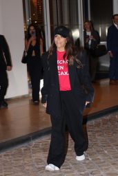 Eva Longoria Turns Heads at Cannes Late Arrival
