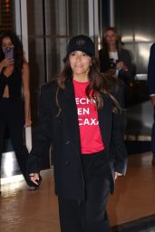 Eva Longoria Turns Heads at Cannes Late Arrival