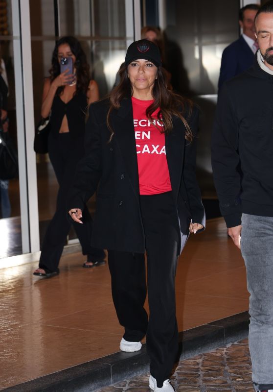 Eva Longoria Turns Heads at Cannes Late Arrival