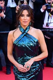 Eva Longoria Wows in Teal at Cannes 2025