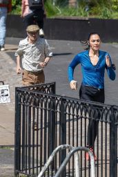 Gal Gadot Filming Intense Chase Scene for ‘Runner’ in London