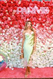 Georgia Hassarati’s Radiant Look at Parivie by Paris Hilton Launch