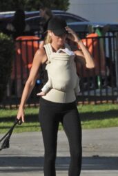 Gisele Bundchen Enjoys a Relaxed Stroll with Newborn in Miami