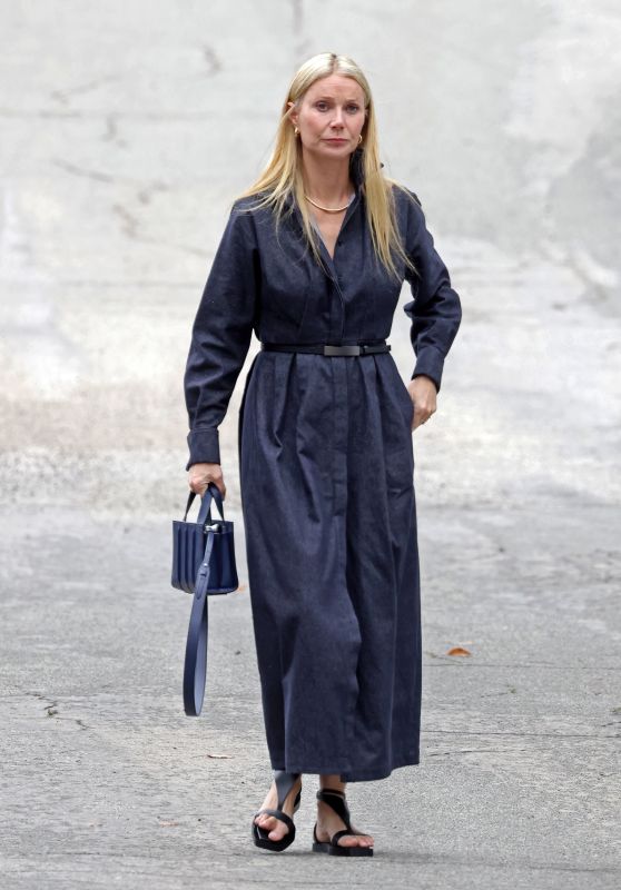 Gwyneth Paltrow Steps Out in Santa Barbara in Chic Denim Look