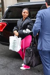 Halle Bailey Arrives in Style Before Met Gala 2025