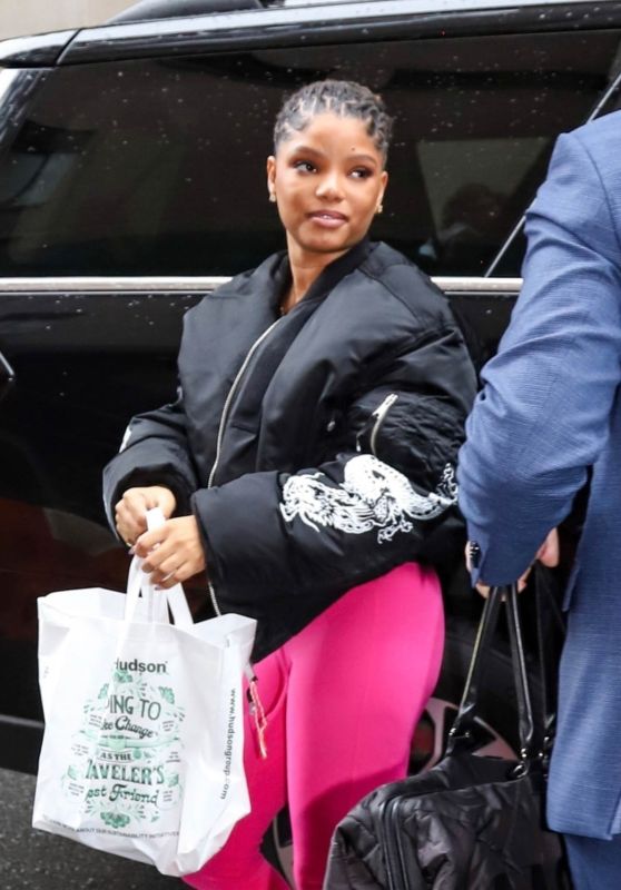 Halle Bailey Arrives in Style Before Met Gala 2025