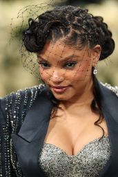 Halle Bailey Masters Monochrome at 2025 Met Gala