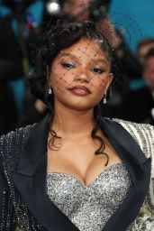 Halle Bailey Masters Monochrome at 2025 Met Gala