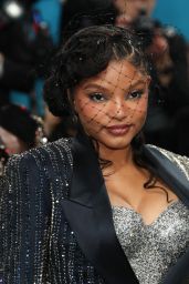 Halle Bailey Masters Monochrome at 2025 Met Gala