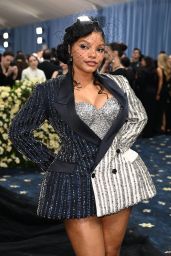 Halle Bailey Masters Monochrome at 2025 Met Gala