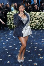 Halle Bailey Masters Monochrome at 2025 Met Gala