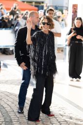 Halle Berry Wows in Fringe at Hotel Martinez