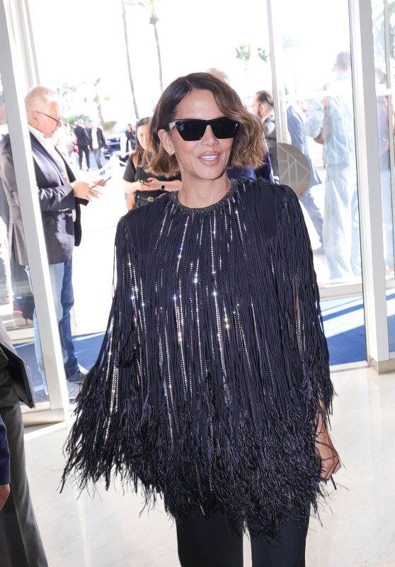 Halle Berry Wows in Fringe at Hotel Martinez