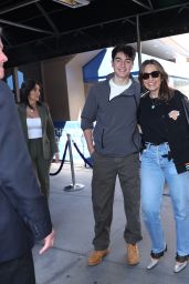 Hargitay, Son at Knicks Playoff MSG