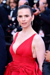 Hayley Atwell Commands Cannes in Red Giambattista Valli