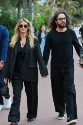 Heidi Klum Rocks Louboutin Loafers in Cannes