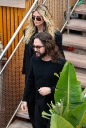 Heidi Klum Rocks Louboutin Loafers in Cannes