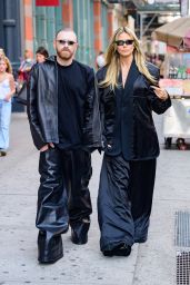 Heidi Klum Turns Heads in Silky Black Ensemble
