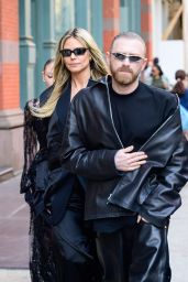 Heidi Klum Turns Heads in Silky Black Ensemble
