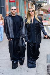 Heidi Klum Turns Heads in Silky Black Ensemble