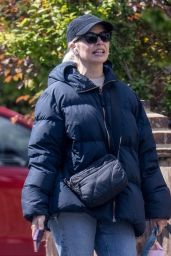 Holly Willoughby Walks Dog in LOVE Puffer