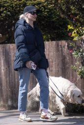 Holly Willoughby Walks Dog in LOVE Puffer