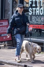 Holly Willoughby Walks Dog in LOVE Puffer