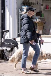 Holly Willoughby Walks Dog in LOVE Puffer