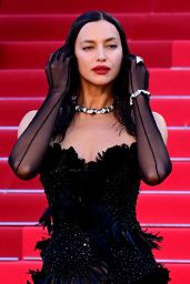 Irina Shayk Embraces Gothic Elegance at Cannes