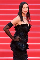 Irina Shayk Embraces Gothic Elegance at Cannes