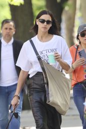 Irina Shayk Walks Her Dog in Effortless NYC Style 04.30.2025