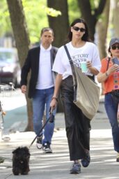 Irina Shayk Walks Her Dog in Effortless NYC Style 04 30 2025
