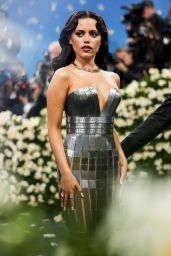 Jenna Ortega Rules Met Gala 2025 in Metal Balmain