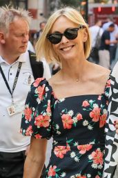 Jenni Falconer Steps Out in Chic Floral Dress in London