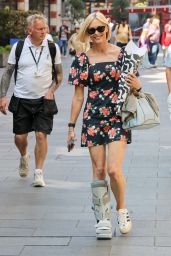 Jenni Falconer Steps Out in Chic Floral Dress in London