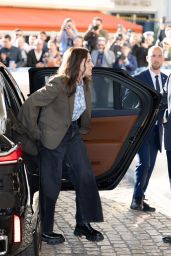Juliette Binoche Arrives for Cannes Jury Dinner 2025